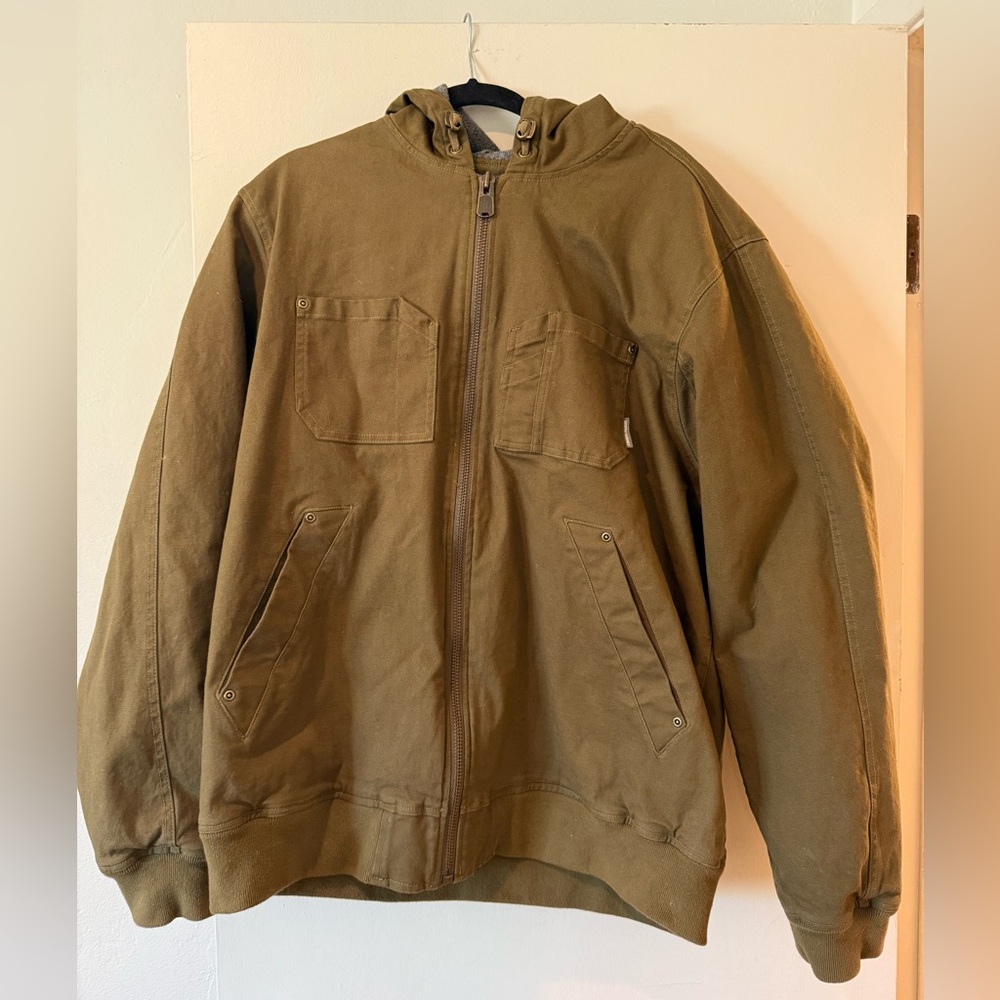 Duluth Trading Co. canvas, fleece-lined jacket